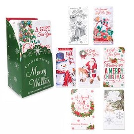9 x Christmas Money Wallets with Envelopes Cute Design