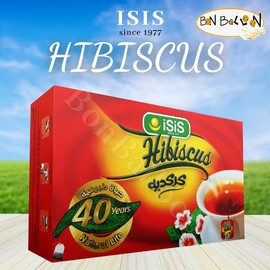Isis Natural Egyptian Hibiscus Herbal Tea Daily Life Style Tea Bags Drinks To Carry It Everywhere For Perfect Start Egypt Aswani Aswan Chai Hybiscus (20 Bags) كركديه
