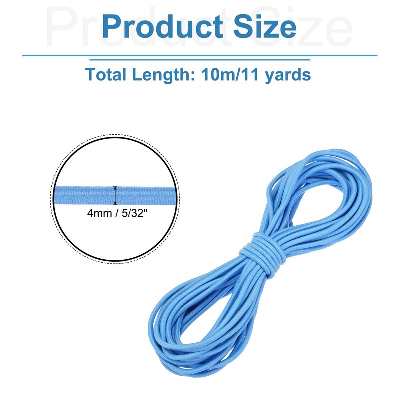 sourcing map Bungee Cord Elastic Cord Heavy Stretch String Rope