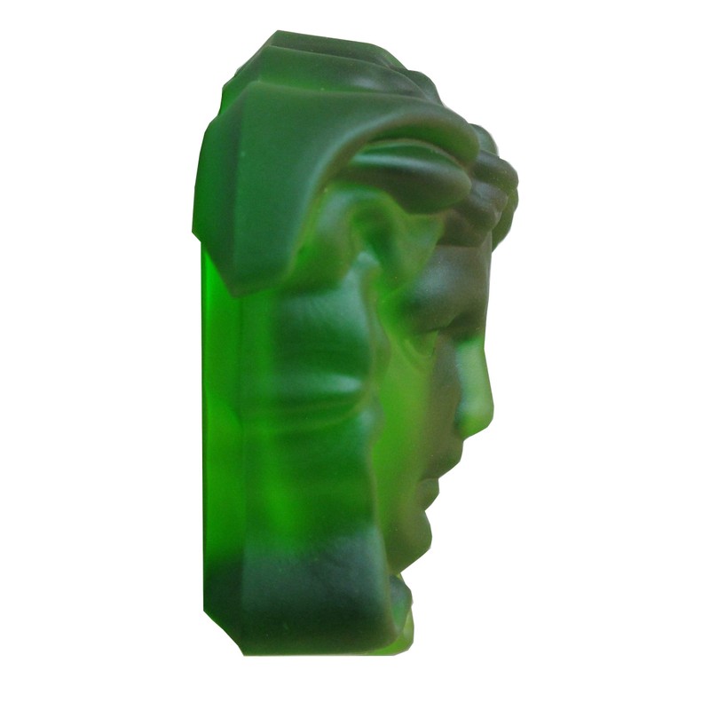 Medusa Half Head Crystal Glass L 7.8 cm x W