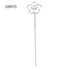 100Pcs DIY Flower Shape Metal Wire Memo Card Photo Picture