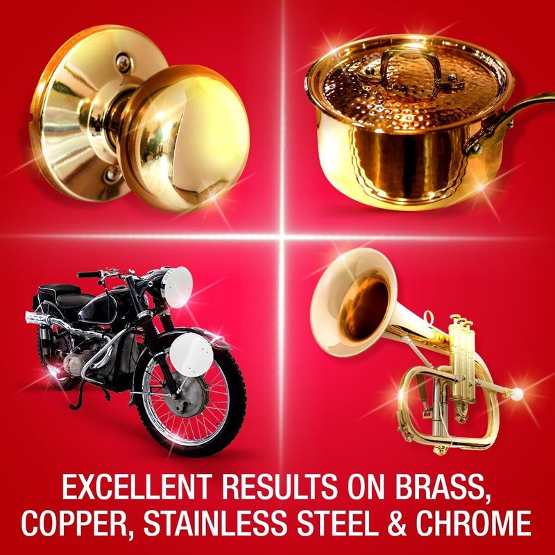 Brasso Metal Polish Wadding 2.65 Ounce for Brass Copper Stainless