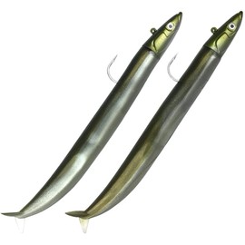 Fiiish Double Combo Off Shore Crazy Sand Eel + Rattle - 18cm - 35g - Kaki - CSE529