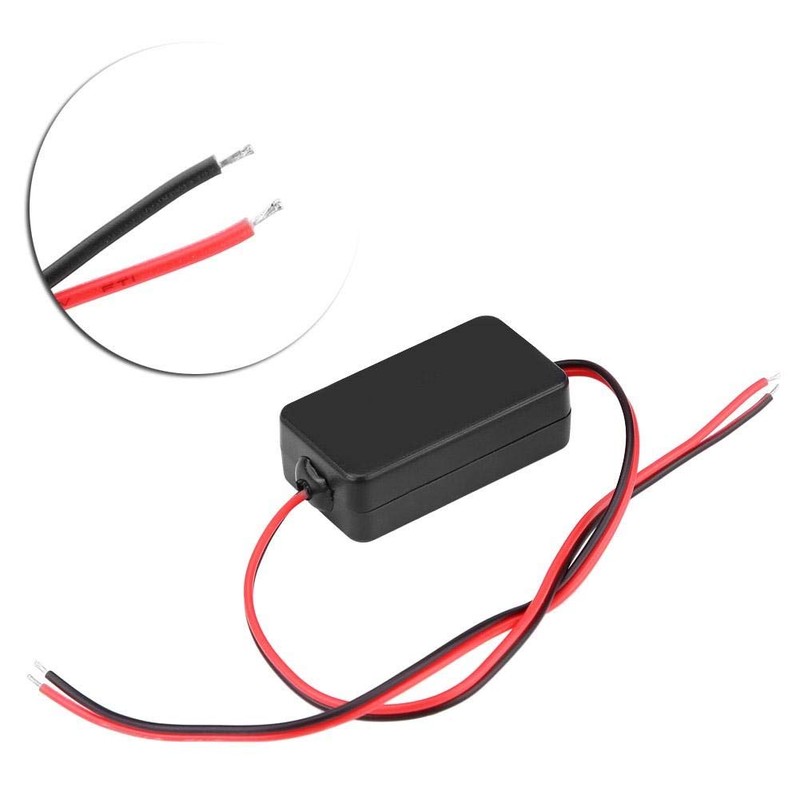 DEWIN Auto Rückfahrkamera Filter, 12V Filter DC Rückfahrkamera Leistungsrelais Kondensator