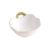 WAIT FLY Rainbow and Cloud Ceramic Salad Bowl, Dessert Bowls,