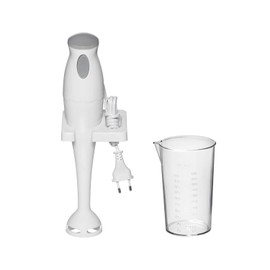 Avilia Minipimer Hand Blender 180 W White with Stainless Steel Blade and Container 500 ml - Ideal for Mixing and Preparing Smoothies, Soups and Sauces - Easy to Use and Wash