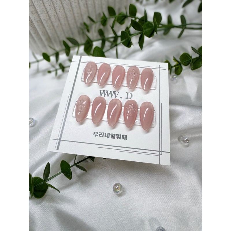 Nude cross, cross transparent magnet Daily handmade nail tips -