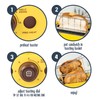Nostalgia Deluxe Grilled Cheese Sandwich Toaster with Easy-Clean Toasting Baskets