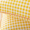 FADFAY Yellow Plaid Duvet Cover Set Twin XL 100% Cotton