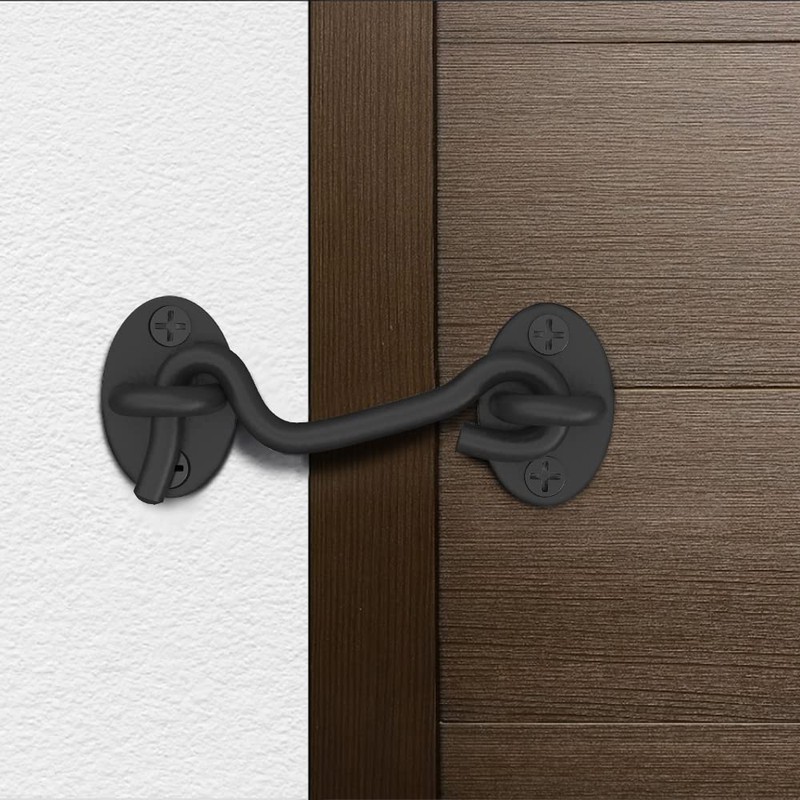 Barn Door Lock Gate Latch - 2 Pack 4 Inch