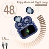ZYHKON Wireless Earbuds Bluetooth 5.4 in Ear Touch Screen Sleep