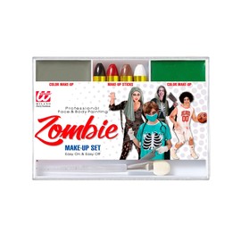 Widmann ? Set Makeup Zombie Unisex-child, vd-wdm02411, One Size