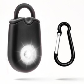 Guard Dog Security Personal Alarm Siren Keychain With Flashlight - Color: Black