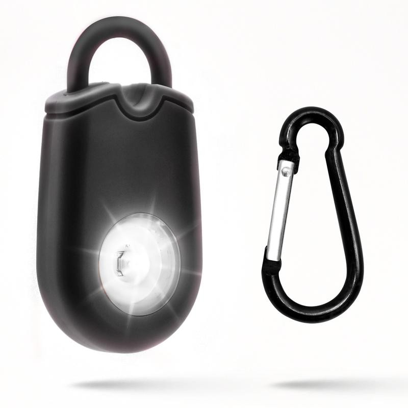 Guard Dog Security Personal Alarm Siren Keychain With Flashlight -