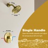 Tohlar Gold Shower Faucet, Single-Handle Shower Faucet Set with 6