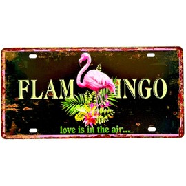 DiiliHiiri Tin Sign Decoration with Flamingo for Home Bar Pub Cafe Hairdressing Salon Sign Poster English Proverb Board 30 x 15 cm (2651-28)