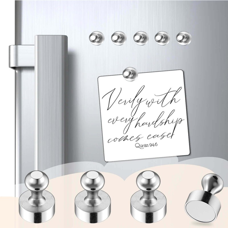 Pack of 45 Neodymium Magnets Extra Strong, Silver Magnets Strong,
