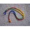 Gay Pride Rainbow Hand-Tied Cord Rosary - Mexico
