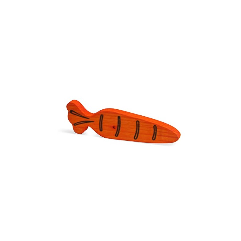 Ancol Just 4 Pets Wooden Carrot Cruncher Chew Toy