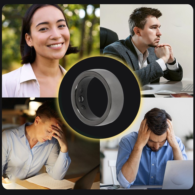Smart Ring Health Tracker IP68 Waterproof Step Counting Sleep Tracking
