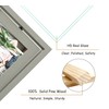 VAUWINEK 4x4 Double-Sided Rotating Floating Square Picture Frames (2 Pack,