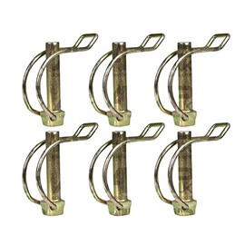 6X Pipe Tube Linch Lynch Pin 10mm x 50mm Trailer Tractor Truck Linkage Stabiliser