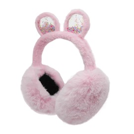 SUGSHYN Ear Warmers Children's Earmuffs Made of Soft Plush Girls Winter Windproof and Warm Ear Muffs with Cat Ears for Outdoor Use Cold (Pink), Style 6-Pink