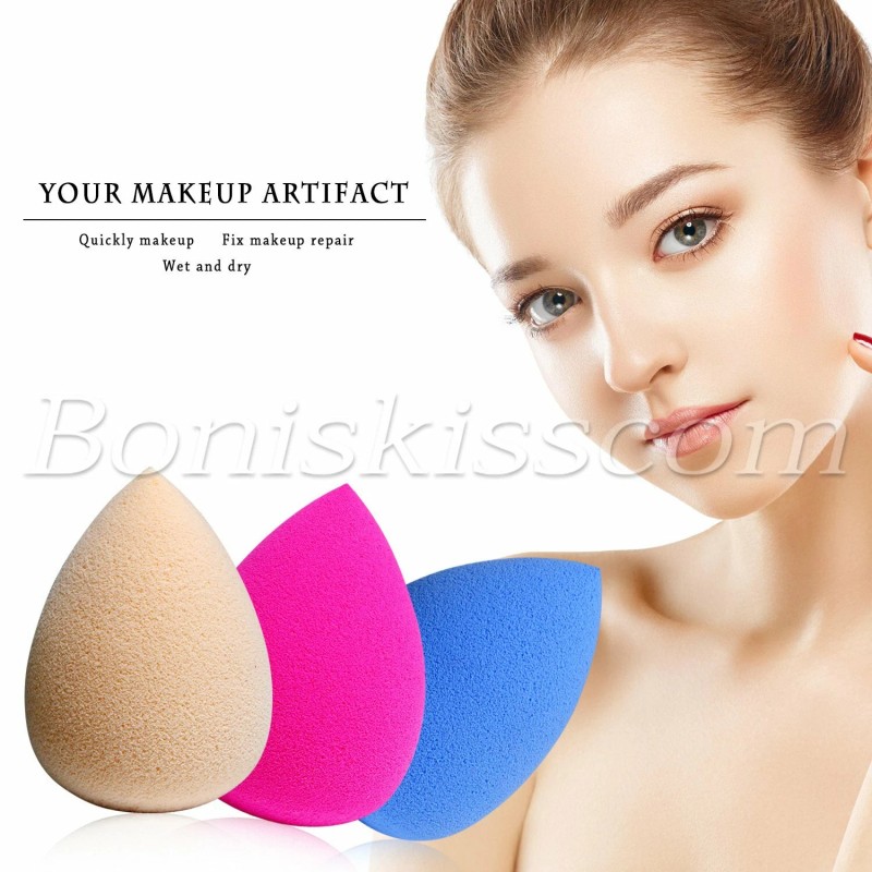 Corrector base crema mezcladora maquillaje belleza suave 5 piezas esponja