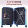 Unbranded 20" Carry-on Luggage with Cup Holder Lightweight Glossy Hardshell