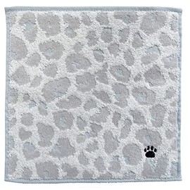 Stream Market TL-H94-2C Towel Handkerchief, Women's, Adult, Cute, Gift, Present, Women's, Handkerchief, Leopard, Purple, Paw Cat, Embroidered