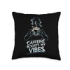 Caffeine Boosts My Vibes Energy Spiritual Throw Pillow