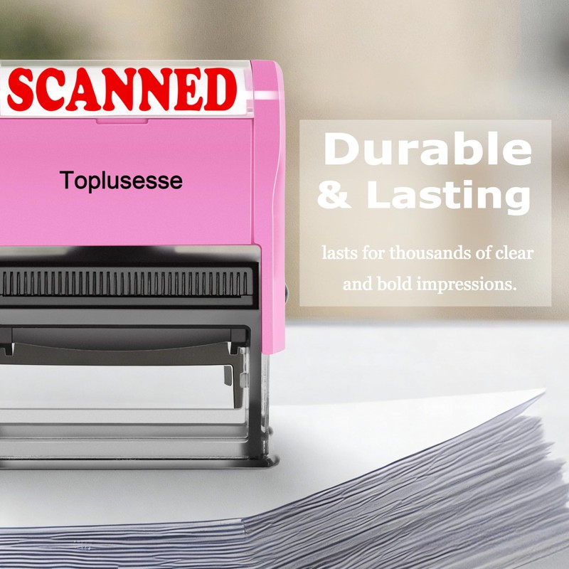 Toplusesse Scanned Stamp Self Inking Rubber Office Self Inking Scanned