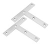 sourcing map Flat Plate T-Shape 120 mm x 120 mm