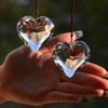 stino 2PCS Heart Crystal Sun Catcher Prisms, STINO Hanging Suncatchers