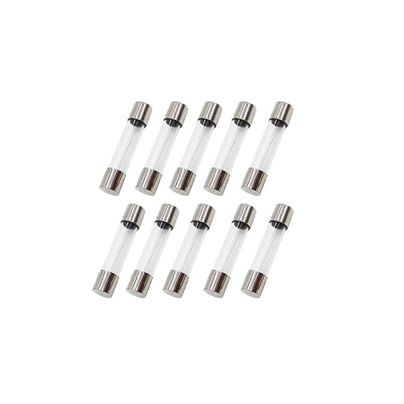 Compstudio 20Pcs 0.3A Fast Blow Fuse 250V Glass Fuse (1/4"