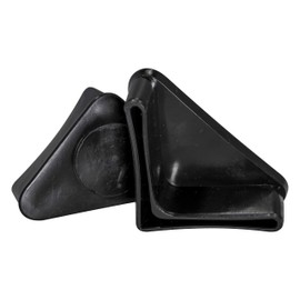 Prescott Plastics Made in USA 1.25" Inch Angle Iron Plastic End Caps L Shaped Chair Glides for Furniture Legs Floor Protection (50 Pack) - Chair Leg Caps