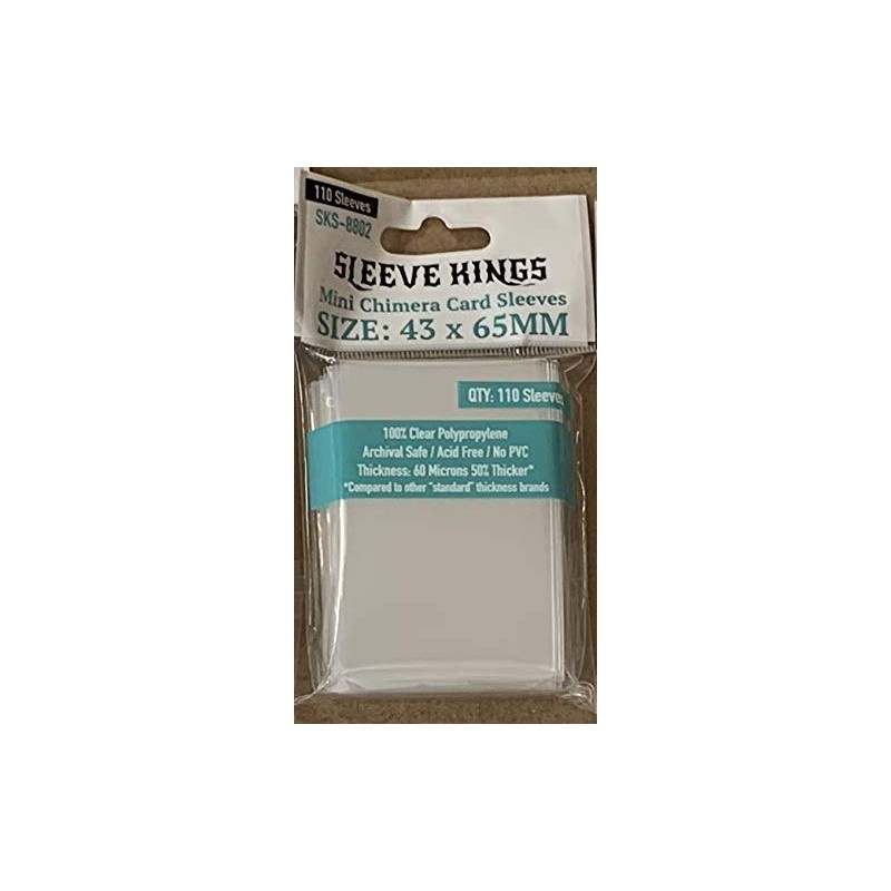 Sleeve Kings Mini Chimera Card Sleeves (43x65mm) - 110 Pack,
