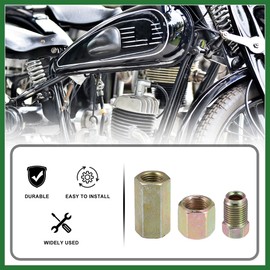 Motoforti 35pcs Motorcycle Brake Line Tube Fittings 3/16" Hydraulic Brake Line Long-lasting