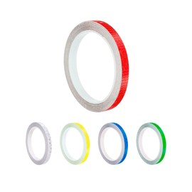 Vmingo Sticker Reflejante Cinta Seguridad Protector Auto Moto Bici 1cm*8m (Rojo)