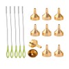 Leadigol 10pcs Small Metal Funnels Set,Mini Filling Funnel with 5