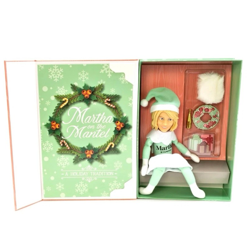 Martha Stewart Martha On The Mantel Christmas Elf Doll Elf