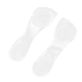 Ipetboom 2 Pairs Slip Gel Insoles for High Heels Foot Therapy Shoe Pads with Arch Support Comfortable Cushioning for Relief and Massaging White