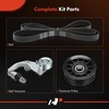 A-Premium Engine Serpentine Belt Drive Kit Compatible with Honda Civic