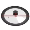 Universal Silicone Glass Pot Lid with Steam Vent, 16-32cm