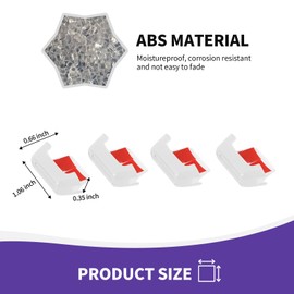 RAZPOY for Bronco Air Conditioning Outlet Adjustment Trim, 4PCS Central Control Air Outlet Vent Cover Compatible with 2021-2023 Ford Bronco Interior Accessories, White