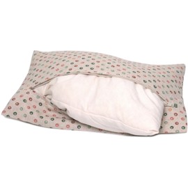 Melissekissen Scented Pillow - Herb Cushion 30 x 20 cm Organic Cotton Dots + Organic Lining - 100% Pure Organic Balm + Organic Spelt Husks