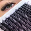 LZM Individual Eyelashes, Pack of 240 Eyelash Extensions, D Curl,