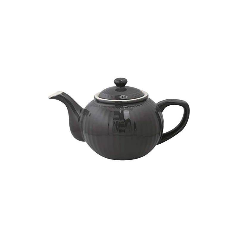 GreenGate Alice Teapot Dark Grey