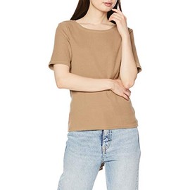 Angrid Women's Ca Layered Design Telecom Tee, brown (mocha)