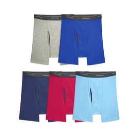 Fruit of the Loom Men's Coolzone Boxer Briefs, Moisture Wicking & Breathable, Multipacks, 5 Pack-Assorted Colors